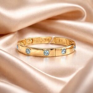 Park Lane Gem Bangle Bracelet with Blue Crystals NWT FiRm